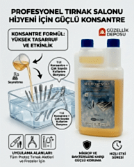 Microvem AF Konsantre Protez Tırnak Ve Manikür Aletleri Dezenfektanı 1 Lt (Sağlık Bakanlığı Onaylı)