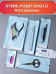 Steril Pac 200'lü ( Tırnak Sterilizasyon Paket , Kraft Poşet)
