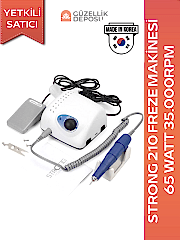 Strong 210 Mikromotor Törpü Makinası + 10'lu Freze Uç (Yetkili Satıcı) 2 Yıl Garantili Freze Cihazı - Freze Makinesi