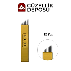 Microblading İğnesi 12 Pin Gold