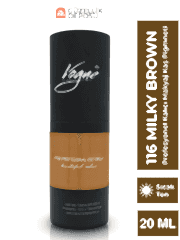 116 Milky Brown - Kalıcı Makyaj Kaş Pigmenti - Microblading & PMU, Yoğun Organik Renk, 20ml