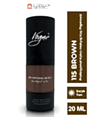 Vogue 115 Brown - Kalıcı Makyaj Kaş Pigmenti - Microblading & PMU, Yoğun Organik Renk, 20ml