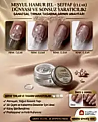 Protez Tırnak Non Stick Hamur Jel Şeffaf