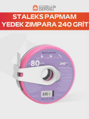 Staleks Expert Yedek PapmAm Beyaz Bant Törpü, STALEKS PRO Plastik Bobinde, 240 Grit