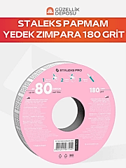 Staleks Pro Plastik Bobin İçin EXPERT Yedek PapmAm Beyaz Bant Törpü Bloğu, 180 Grit