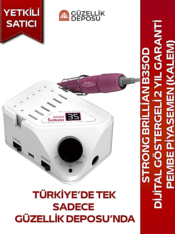 Strong Brillan B350D Freze Cihazı Dijital Göstergeli Pembe Piyasemen (Kalem) 2 Yıl Garantili Frez Makinesi Freze Makinesi