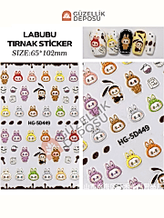 Labubu Tırnak Sticker 3