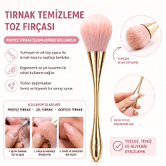 Protez Tırnak Toz Fırçası