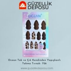Ocean Takma Tırnak Tak Ve Çık Kendinden Yapışkanlı - 726