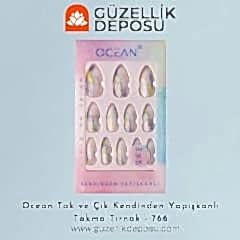 Ocean Takma Tırnak Tak Ve Çık Kendinden Yapışkanlı - 766