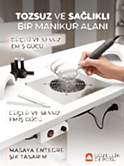 Masaya Monte Olabilen Protez Tırnak Toz Toplama Cihazı Makinesi 60 Watt Toz Çekme Cihazı