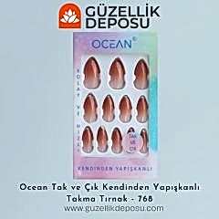 Ocean Takma Tırnak Tak Ve Çık Kendinden Yapışkanlı - 768