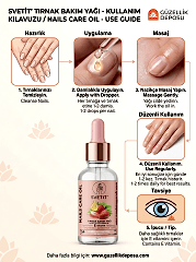 E Vitaminli Çilekli Tırnak Bakım Yağı 30 ml - Güçlendirici & Nemlendirici Tırnak Eti Yağı