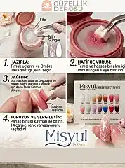 Protez Tırnak Nail Art Fileli Ombre Air Cushion Jeli Ombre Boyası 14 Renk