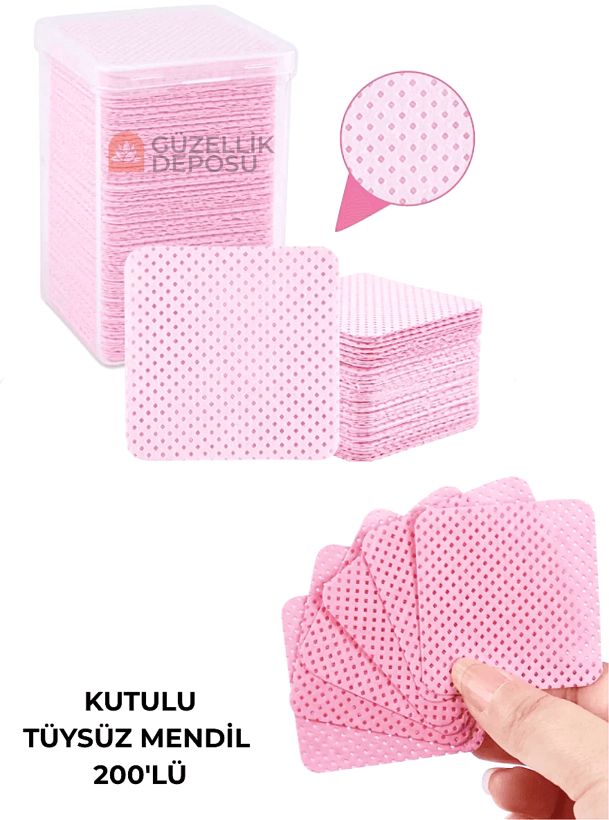 Kutulu Tüysüz Mendil (Delikli Model)
