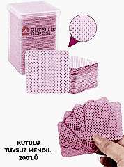 Kutulu Tüysüz Mendil (Delikli Model)
