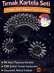 Kalıcı Oje Renk Kartelası Papatya Model 120'li