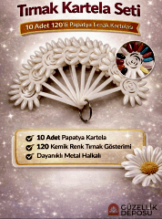 Kalıcı Oje Renk Kartelası Papatya Model Kemik Renk 120'li