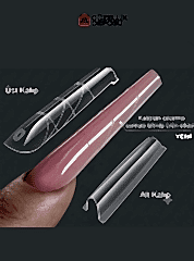 Protez Tırnak Sandwich Dual Form Tips 256'lı Almond